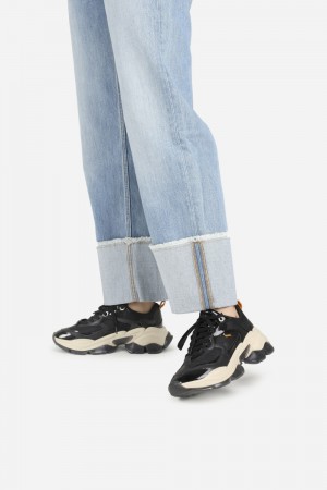 Basket BRONX Linn-y Femme Noir | WXYLQ-2576