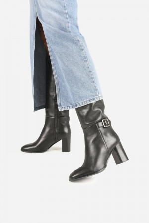 Bottes à Talons BRONX Abb-ey Femme Noir | GQMLO-5674