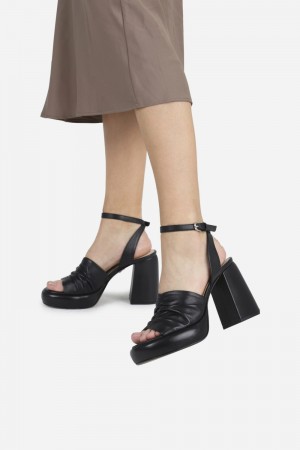 Sandale BRONX Femme Noir | SYOQC-7408